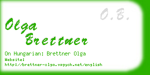 olga brettner business card